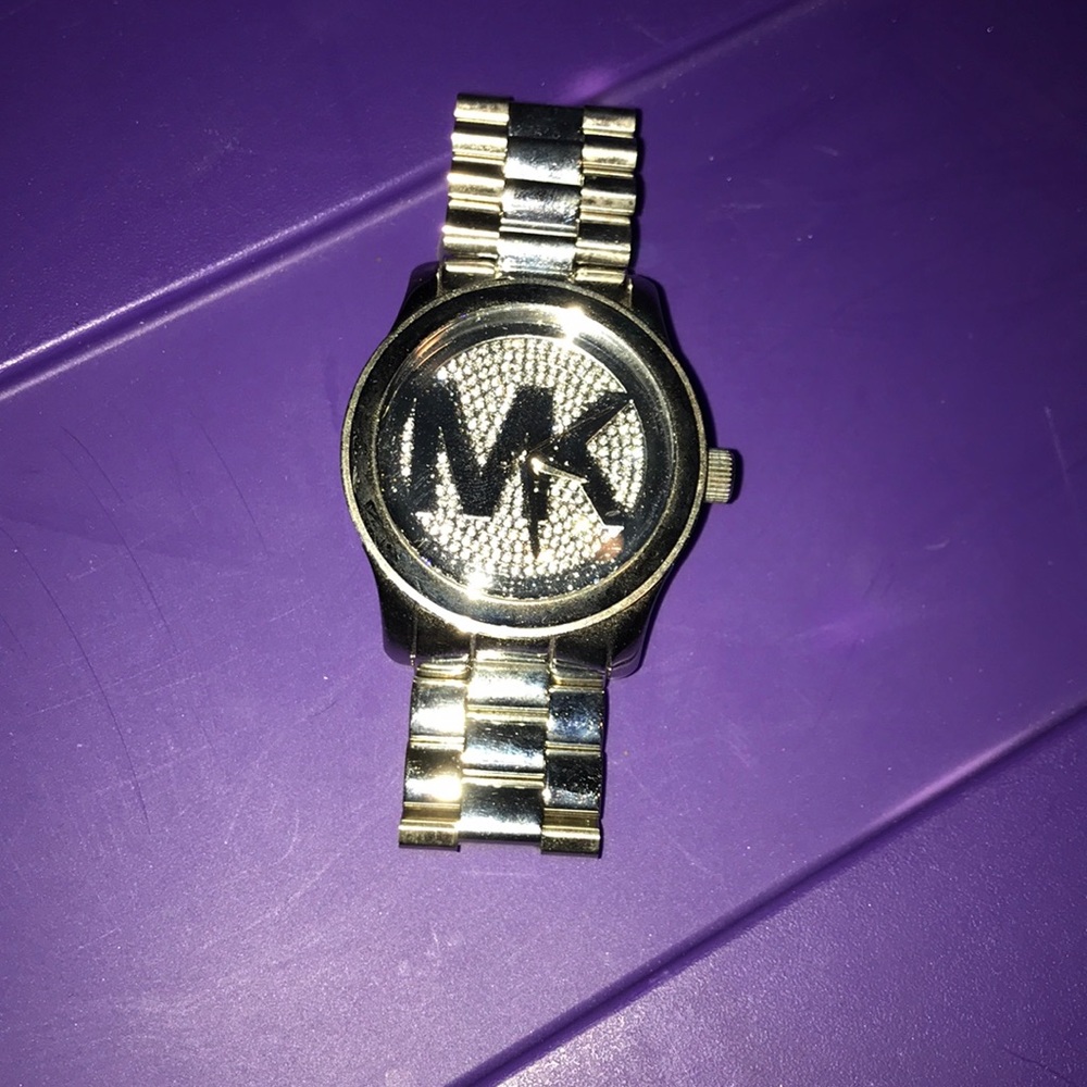 Silver MK watch